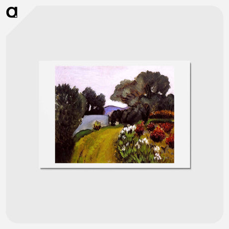 アートポストカード-In the Nice Countryside, Garden of Irises - アンリ マティス Postcard.
