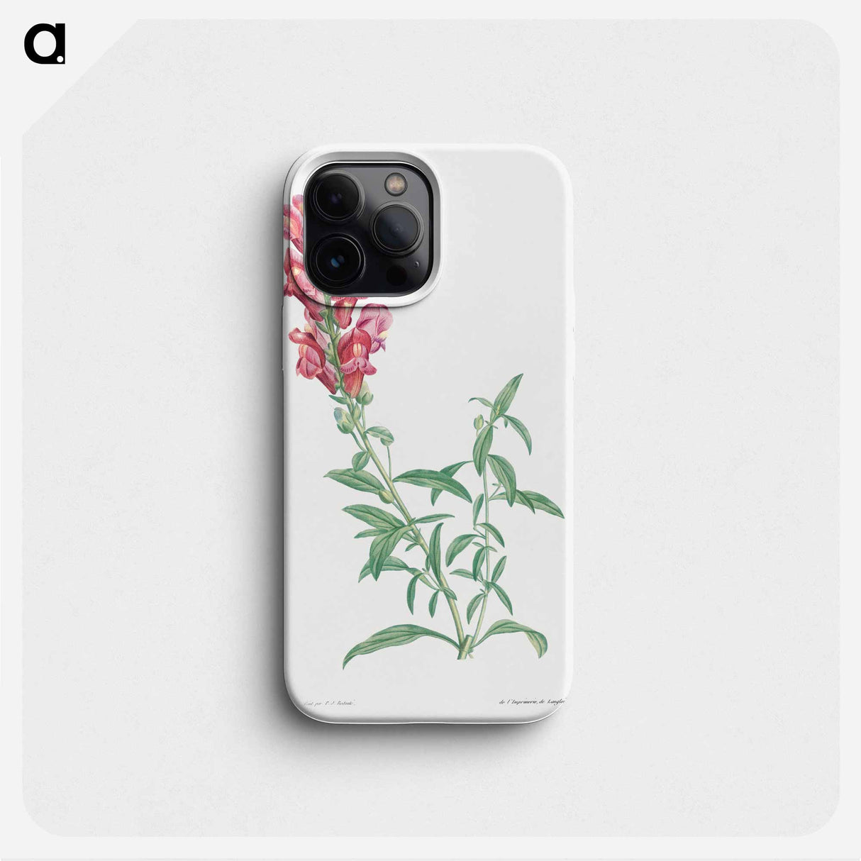 Dragon flowers - Pierre Joseph Redouté Phone Case.