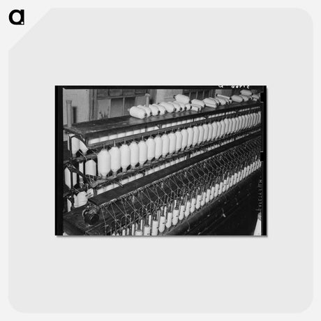 アートポストカード-Making Three-Twist Thread
 - ラッセル リー Postcard.