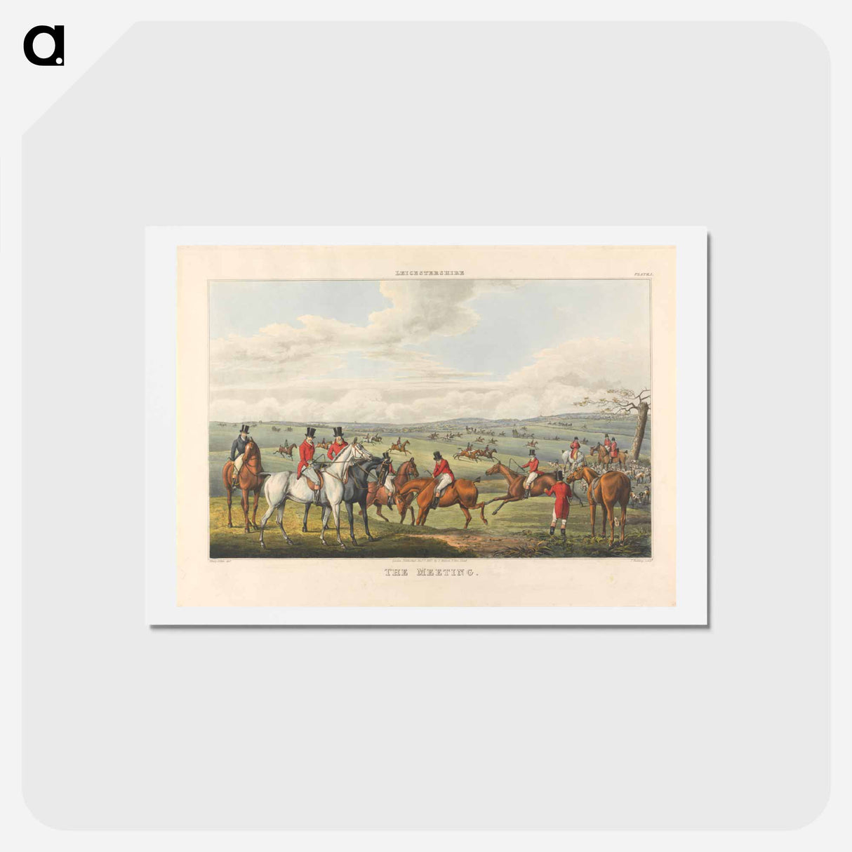 アートポストカード-Fox Hunting: Leicestershire - The Meeting
 - イェール大学アートギャラリー Postcard.
