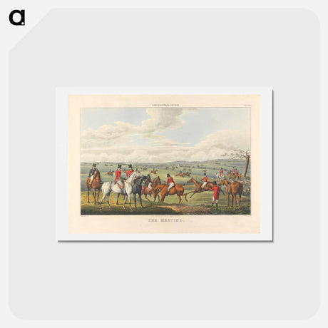 アートポストカード-Fox Hunting: Leicestershire - The Meeting
 - イェール大学アートギャラリー Postcard.
