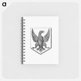 アートメモ帳-Bird in a Shield, Heraldic Design
 - 大英図書館 Memo.