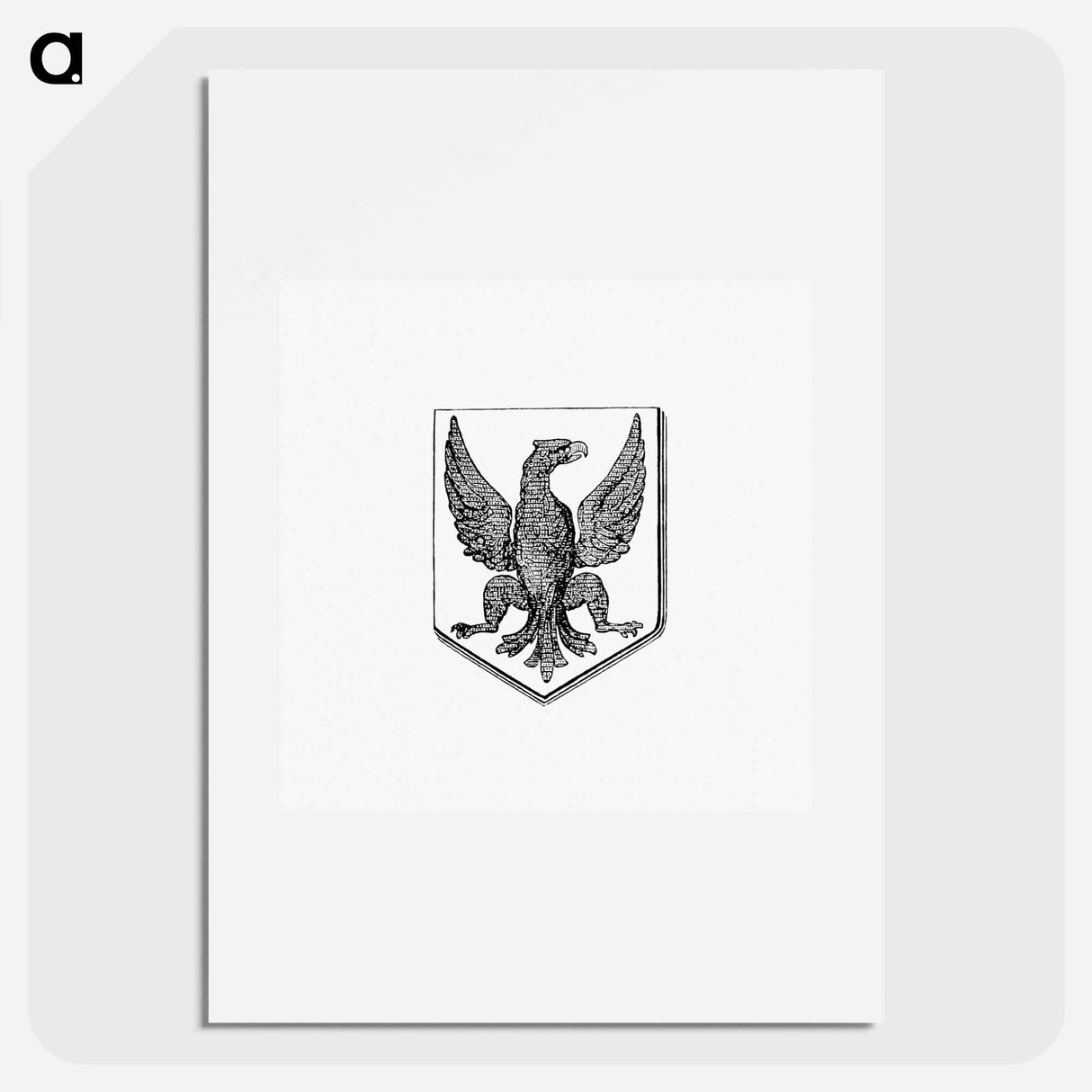アートポスター-Bird in a Shield, Heraldic Design
 - 大英図書館 Poster.
