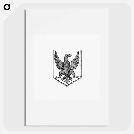 アートポスター-Bird in a Shield, Heraldic Design
 - 大英図書館 Poster.