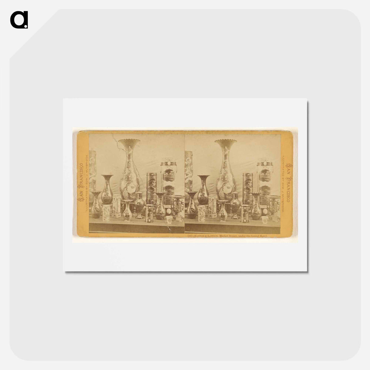 アートポストカード-Haynes & Lawton, Market Street
 - エドワード マイブリッジ Postcard.