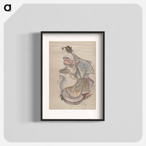 アートポスター-Katsushika Hokusai’s Japanese woman. Album of Sketches - 葛飾 北斎 Poster.