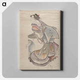 アートパネル-Katsushika Hokusai’s Japanese woman. Album of Sketches - 葛飾 北斎 Canvas.