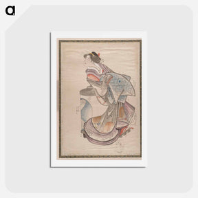 アートポストカード-Katsushika Hokusai’s Japanese woman. Album of Sketches - 葛飾 北斎 Postcard.