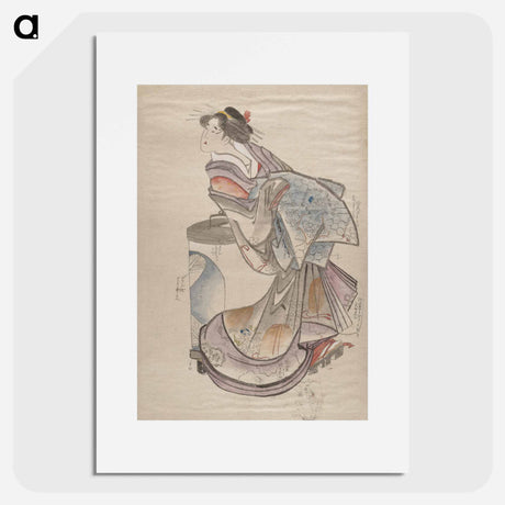 アートポスター-Katsushika Hokusai’s Japanese woman. Album of Sketches - 葛飾 北斎 Poster.