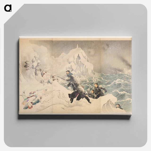 アートパネル-Seven Brave Marines Landing Near Weihaiwei
 - セントルイス美術館 Canvas.