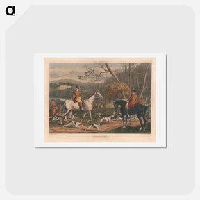 アートポストカード-Fox Hunters - Throwing Off
 - イェール大学アートギャラリー Postcard.
