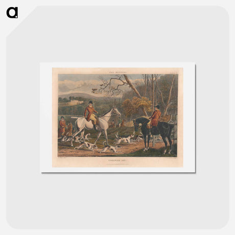 アートポストカード-Fox Hunters - Throwing Off
 - イェール大学アートギャラリー Postcard.