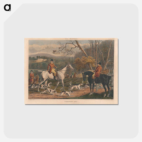 アートポストカード-Fox Hunters - Throwing Off
 - イェール大学アートギャラリー Postcard.