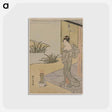 アートポストカード-Young Woman Looking at a Pot of Pinks
 - クリーブランド美術館 Postcard.
