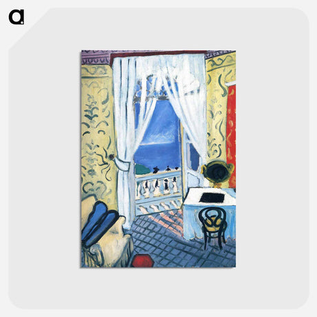 アートポストカード-Interior with a Violin Case - アンリ マティス Postcard.