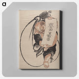 アートパネル-Katsushika Hokusai's Japanese man illustration - 葛飾 北斎 Canvas.