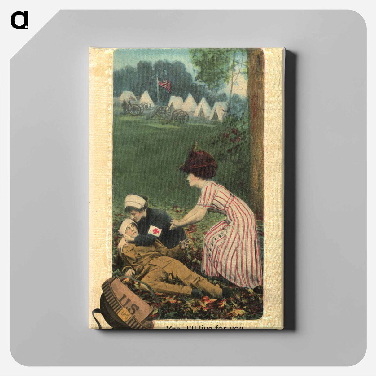 アートパネル-Nurse Supporting Wounded Soldier
 - 国立医学図書館 Canvas.