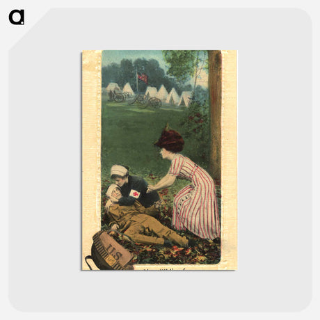 アートポストカード-Nurse Supporting Wounded Soldier
 - 国立医学図書館 Postcard.