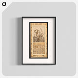Calendar for the month of 1911 with old paintings by Theo van Hoytema - Theo van Hoytema Poster.