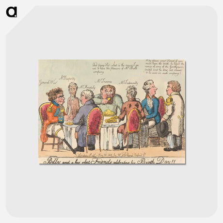 アートポストカード-Billy and a Few Select Friends Celebrating his Birth Day!
 - イェール大学アートギャラリー Postcard.