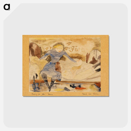 アートポストカード-Nana Visiting her Friend Satin
 - バーンズ・コレクション Postcard.