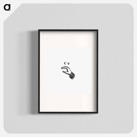 アートポスター-Sign Language for Letter C
 - 大英図書館 Poster.