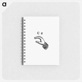 アートメモ帳-Sign Language for Letter C
 - 大英図書館 Memo.