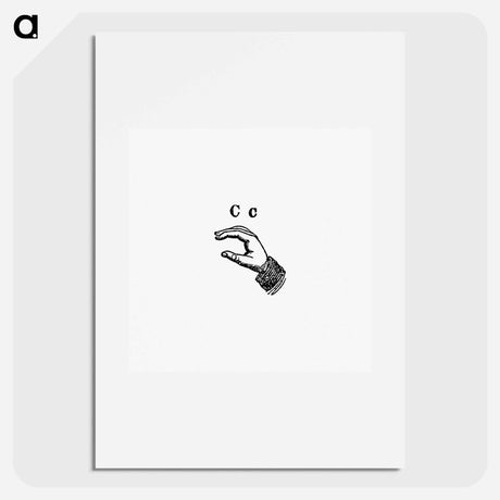 アートポスター-Sign Language for Letter C
 - 大英図書館 Poster.