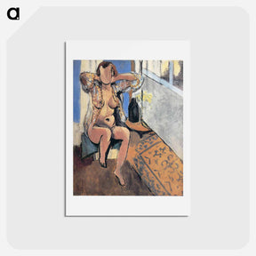アートポストカード-Nude, Spanish Carpet - アンリ マティス Postcard.