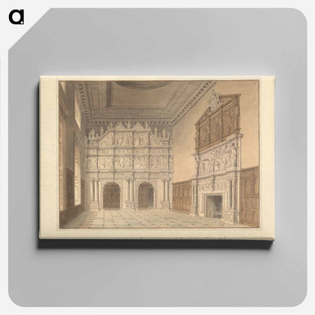 アートパネル-Interior View of the hall at Burton Agnes, Yorkshire; the Seat of Sir Francis Boynton Bart.
 - イェール大学アートギャラリー Canvas.