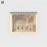 アートメモ帳-Interior View of the hall at Burton Agnes, Yorkshire; the Seat of Sir Francis Boynton Bart.
 - イェール大学アートギャラリー Memo.