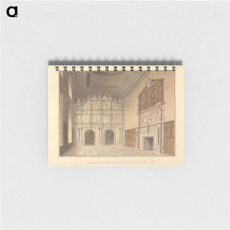 アートメモ帳-Interior View of the hall at Burton Agnes, Yorkshire; the Seat of Sir Francis Boynton Bart.
 - イェール大学アートギャラリー Memo.