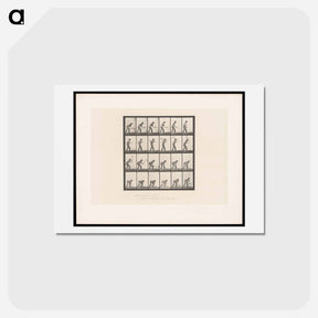 アートポストカード-Man with Pickaxe
 - エドワード マイブリッジ Postcard.