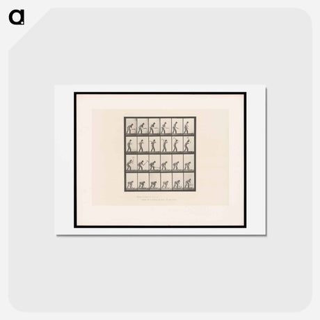 アートポストカード-Man with Pickaxe
 - エドワード マイブリッジ Postcard.