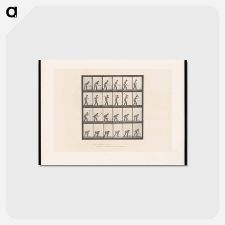 アートポストカード-Man with Pickaxe
 - エドワード マイブリッジ Postcard.