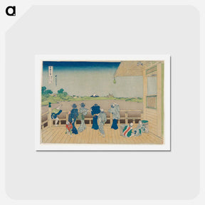 アートポストカード-Sazai Hall of the Temple of the Five Hundred Arhats - 葛飾 北斎 Postcard.