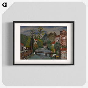 アートポスター-Canal and Houses
 - バーンズ・コレクション Poster.