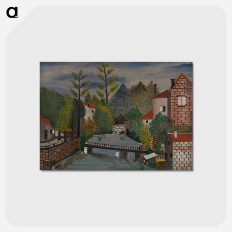 アートポストカード-Canal and Houses
 - バーンズ・コレクション Postcard.