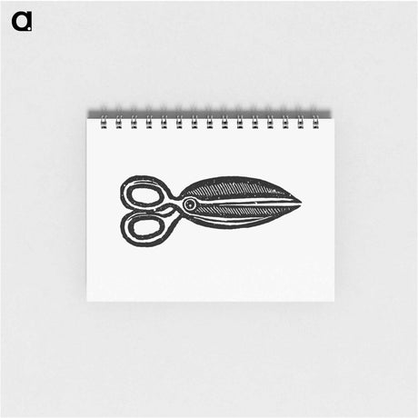 アートメモ帳-Scissors Illustration from Real Sailor-Songs
 - 大英図書館 Memo.