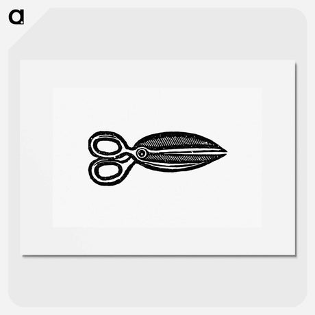 アートポスター-Scissors Illustration from Real Sailor-Songs
 - 大英図書館 Poster.