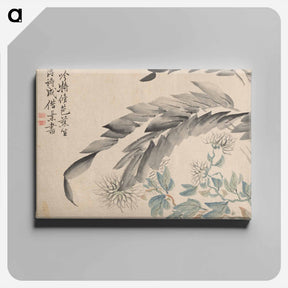 アートパネル-Banana Plant and Chrysanthemum
 - クリーブランド美術館 Canvas.