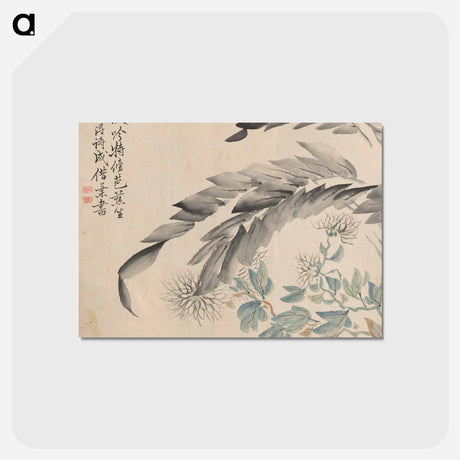 アートポストカード-Banana Plant and Chrysanthemum
 - クリーブランド美術館 Postcard.