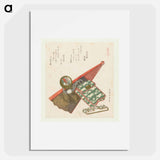 A comparison of Genroku poems and shells - Katsushika Hokusai Poster.