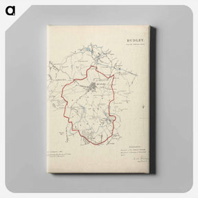 アートパネル-Map of Dudley in Worcestershire
 - イェール大学アートギャラリー Canvas.