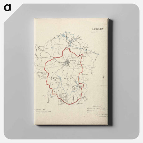アートパネル-Map of Dudley in Worcestershire
 - イェール大学アートギャラリー Canvas.