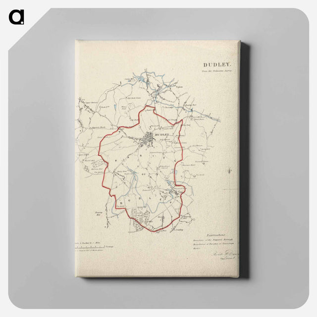 アートパネル-Map of Dudley in Worcestershire
 - イェール大学アートギャラリー Canvas.