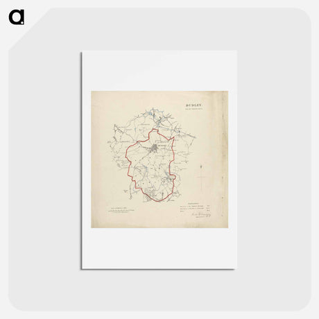アートポストカード-Map of Dudley in Worcestershire
 - イェール大学アートギャラリー Postcard.