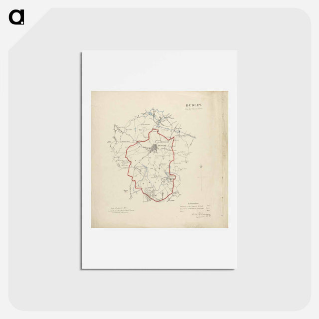 アートポストカード-Map of Dudley in Worcestershire
 - イェール大学アートギャラリー Postcard.