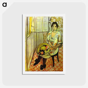 アートポストカード-Sitting Woman - アンリ マティス Postcard.