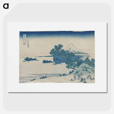 アートポスター-Seven-Mile Beach in Sagami Province - 葛飾 北斎 Poster.